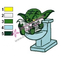 Star Wars Yoda Master 21 Embroidery Design